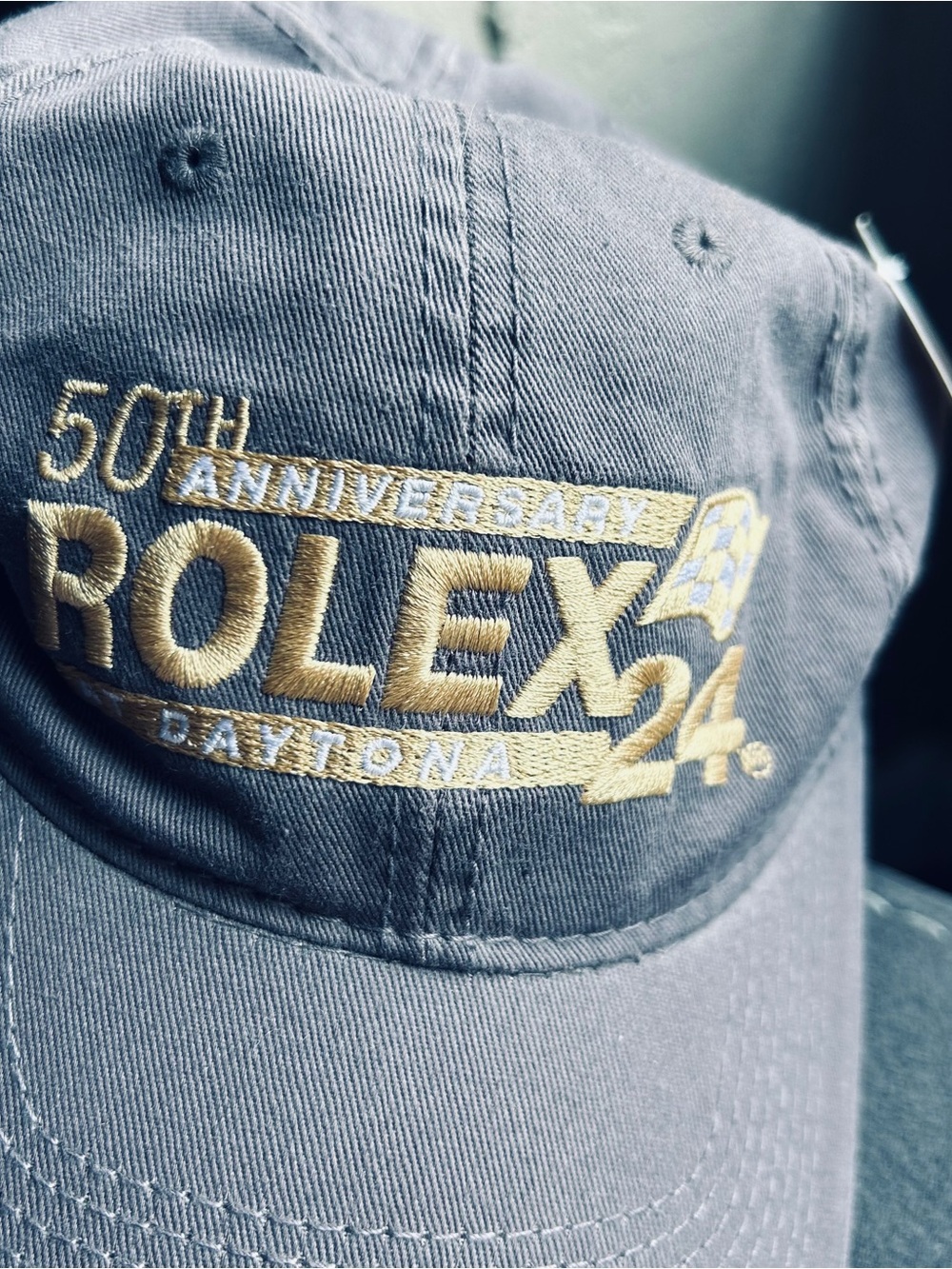 NWT Rolex 24 Gray Cap with Gold 50th Anniversary Embroidery - Picture 3 of 7